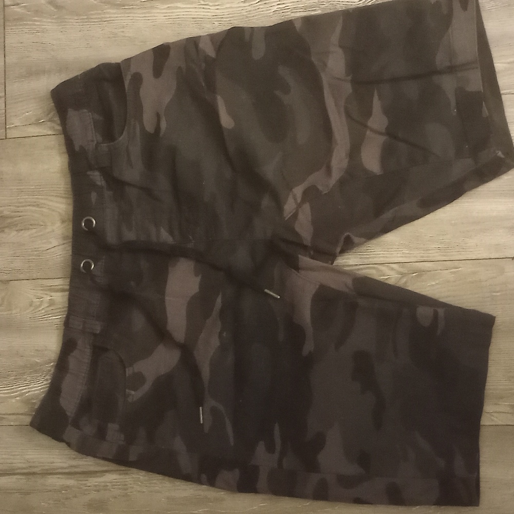 Army Fatigue Shorts (Black and Grey)